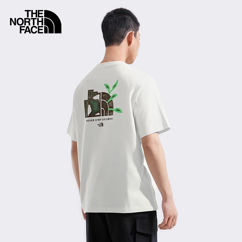 TheNorthFace北面男女同款纯棉地球短袖T恤户外透气春夏新款|8DEU