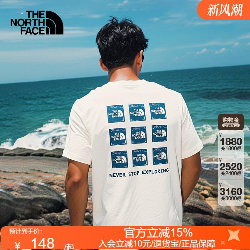 北面短袖T恤男25春夏棉质半袖