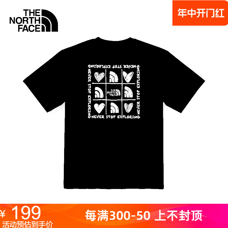 TheNorthFace北面短袖T恤男女2024春夏户外吸湿透气棉质半袖8AUU 户外/登山/野营/旅行用品 户外休闲衣 原图主图