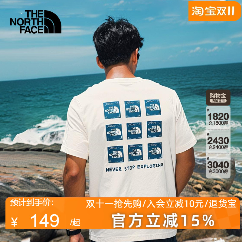 北面短袖T恤男25春夏棉质半袖