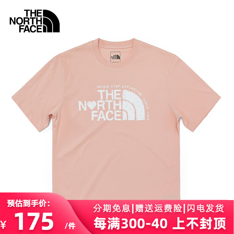 TheNorthFace北面23春夏户外男女印花宽松休闲短袖运动T恤7WDX 户外/登山/野营/旅行用品 户外休闲衣 原图主图