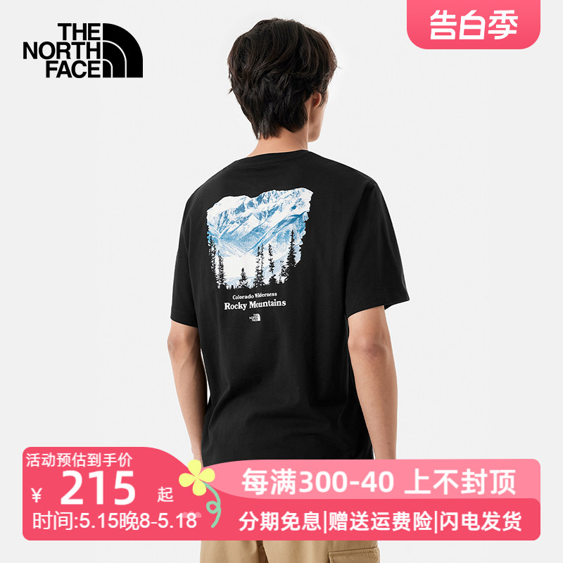 TheNorthFace北面短袖T恤男女2024春夏户外透气圆领休闲半袖88GK 户外/登山/野营/旅行用品 户外休闲衣 原图主图