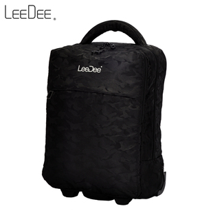 LEE DEE/丽地17英寸商务拉杆包双肩包可登机行李箱出差旅行包