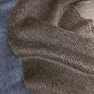 轻皮草 秘鲁安第斯软黄金 长毛苏力羊毛 柔滑保暖大衣面料