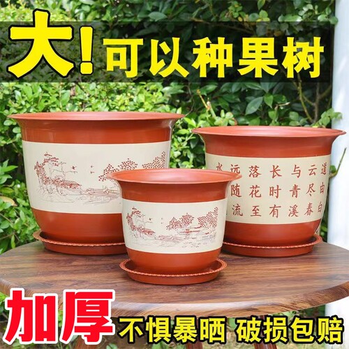 花盆清仓捡漏大号多肉大口径养花专用特大号大口径小兰花塑料树脂