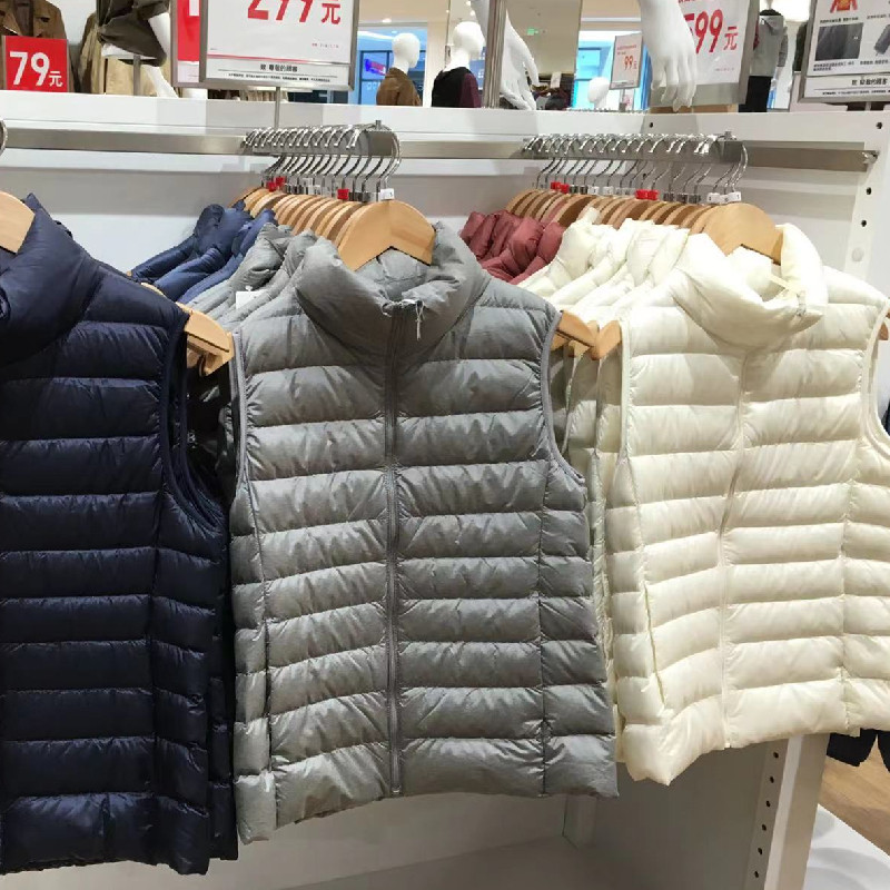 轻薄羽绒马甲女2024年新款短款立领秋冬大码背心坎肩马甲女冬外穿