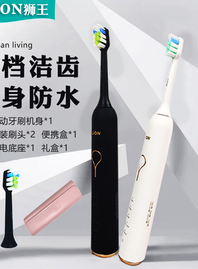 LION狮王SMARTKEY声波电动牙刷充单自动感应成人男女情侣软毛礼盒