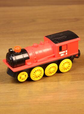 外贸电动火车头 四驱红色 声光效果兼容brio hape木质轨道 微瑕