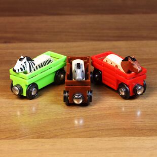 正品散货 BRIO三款马加动物车厢 兼容宜家hape木质轨道 微瑕