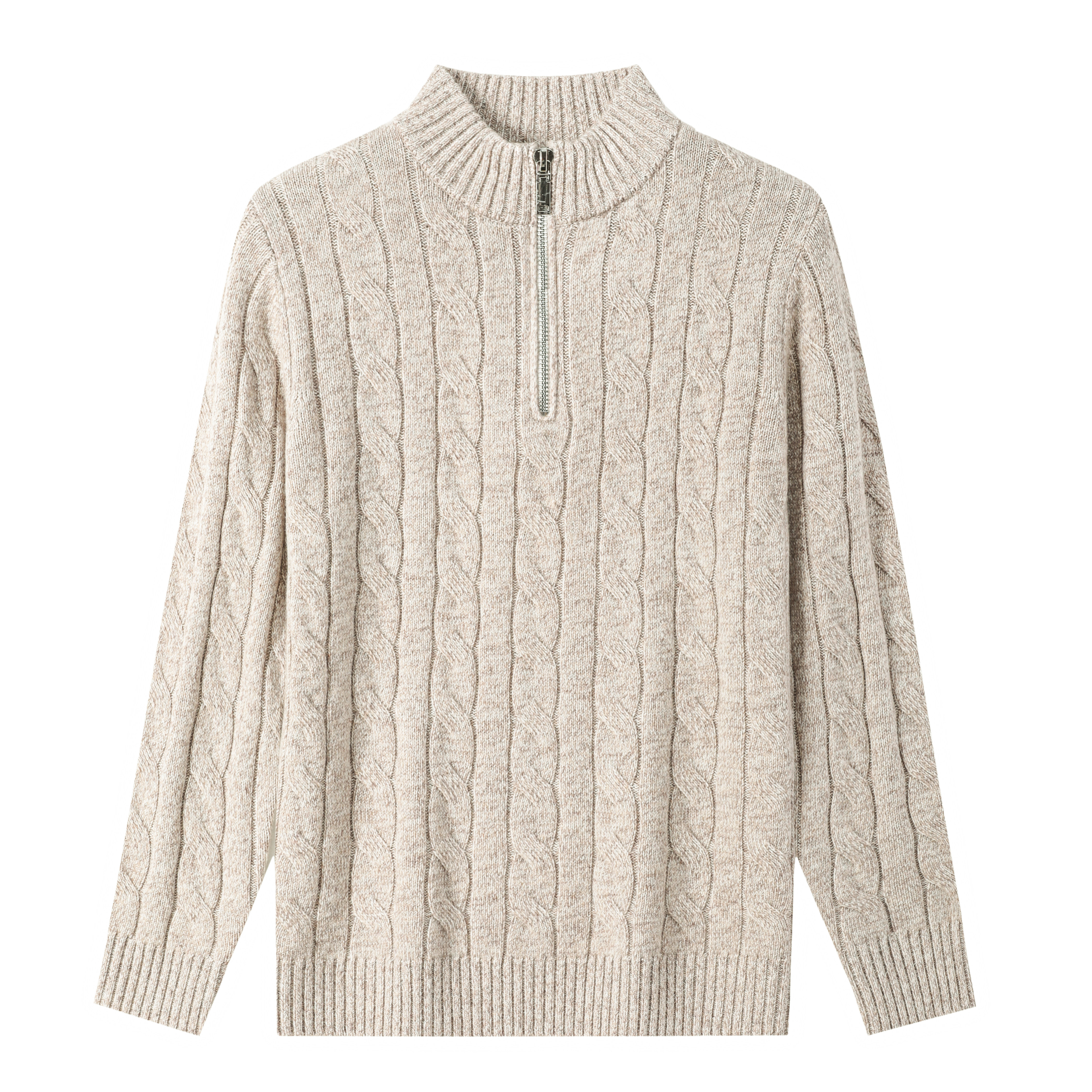 25秋冬男绞花半高领拉链chun羊毛特调纱线针织经典粗针打底衫毛衣,男装,针织衫/毛衣,淘宝优惠券,粉丝福利购,淘宝优惠卷