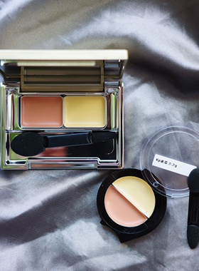 KP碧雅诗遮瑕试色小样日本KesalanPatharan双色遮瑕膏黑眼圈泪沟