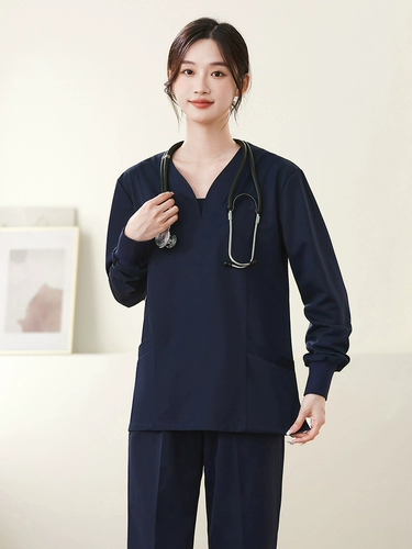 Униформа врача, комбинезон, эластичная демисезонная униформа медсестры, короткий рукав