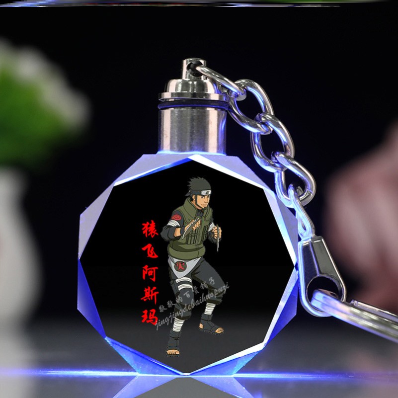 火影忍者创意周边礼物天天02水晶钥匙扣挂件男女宇智波鼬帕克赠品