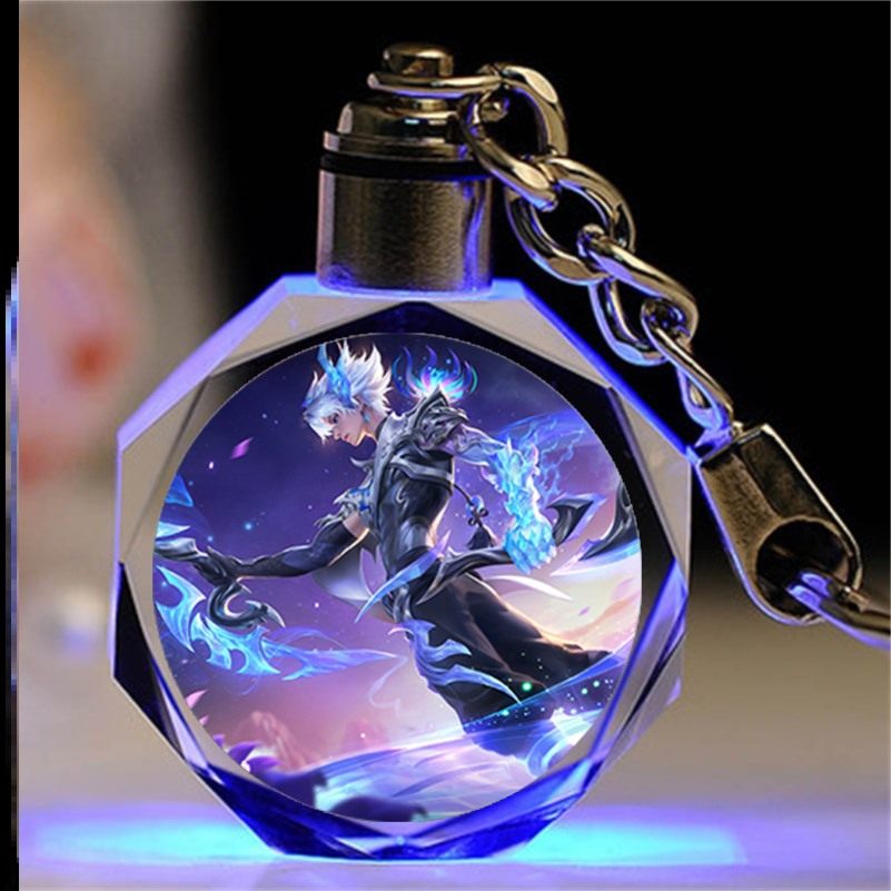 王者荣耀水晶王者荣耀水晶钥匙扣挂件钟无艳春野之旅颜马超神威李白碎月剑心澜