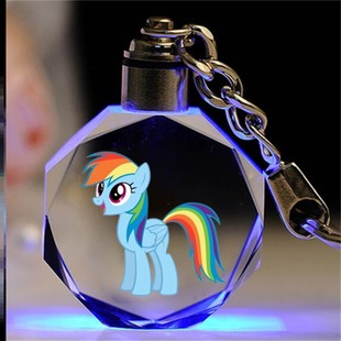 小马宝莉创意毕业美丽的珍奇小玩具项链水晶钥匙扣挂件饰品书包