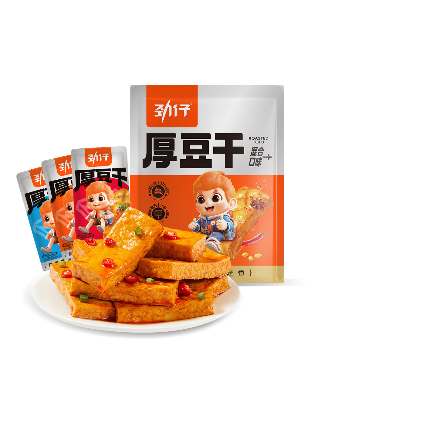 劲仔厚豆干独立小包装湖南特产即食休闲零食小吃豆干零食大礼包