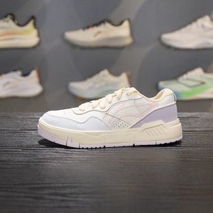 80S女子休闲鞋 板鞋 2025秋季 舒适软弹经典 AGCV208 新品 李宁COMMON