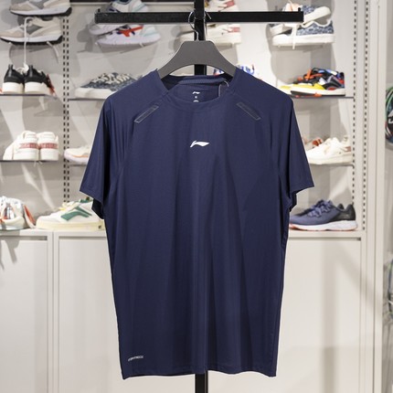 李宁运动T恤男子2025夏季新款健身系列防晒速干凉爽短袖ATSV071