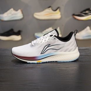 李宁赤兔5竞速跑步鞋 ARMS009 舒适透气缓震支撑稳定低帮运动鞋