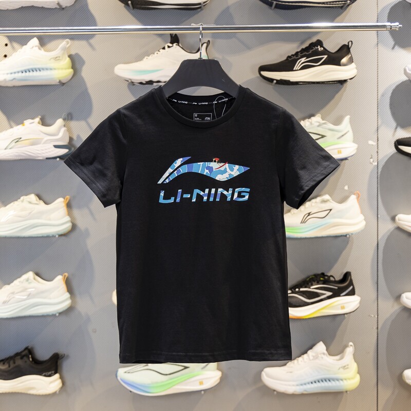 李宁短袖儿童透气短袖T恤