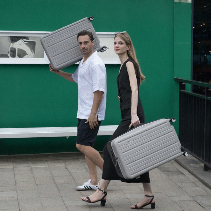 新款2025宽拉杆24行李箱大容量弹珠钢制实心轴承轮女学生拉杆箱