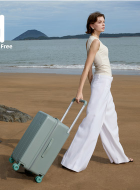 HandsFree 2026新款宽拉杆旅行箱20寸大容量密码箱女24拉杆行李箱