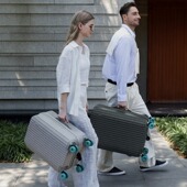 2025新款 行李箱学生桃皮绒内里双层防爆拉链五轮大容量旅行箱