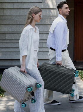 2025新款行李箱学生桃皮绒内里双层防爆拉链五轮大容量旅行箱