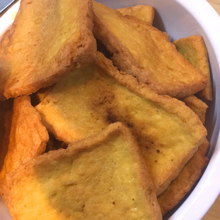 贵州特产 遵义凤冈油炸豆腐干豆腐皮 500g油炸豆腐块真空包装