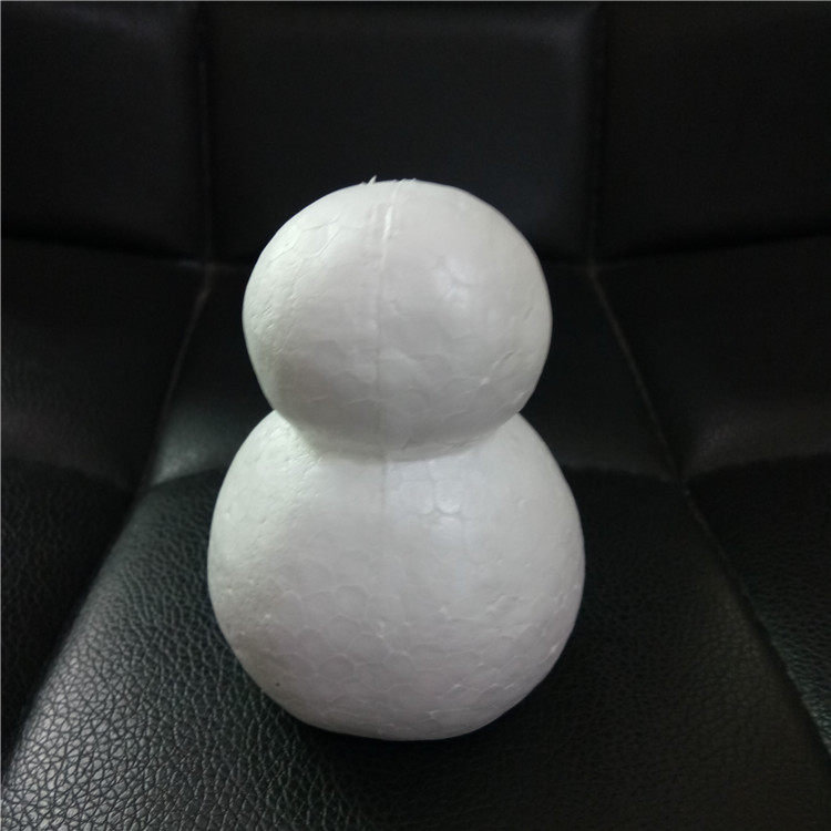 泡沫雪人大号泡沫球圣诞娃娃装饰品diy手工道具材料绘画雕刻白胚