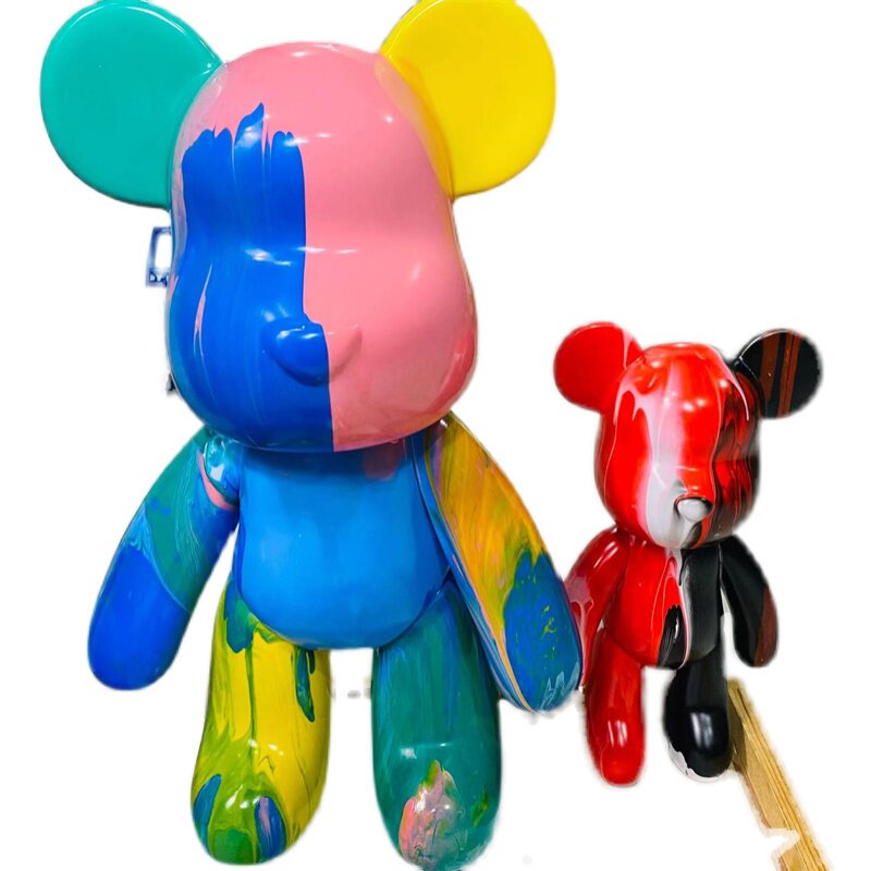 DIY LIQUID VIOLENT BEAR HANDMADE ACRYLIC MATERIAL PACK CREATIVE DECORATIVE ORNAMENT MATERIAL GRAFFITI HOMEMADE HANDMADE