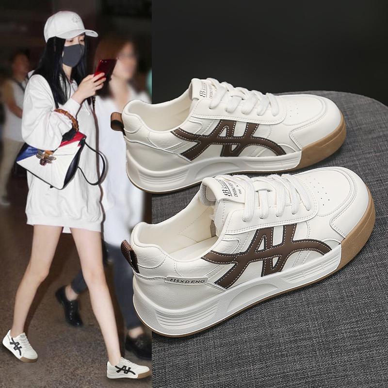 2026秋冬新款女鞋时尚百搭运动休闲鞋ins潮鞋厚底板鞋韩版小白鞋