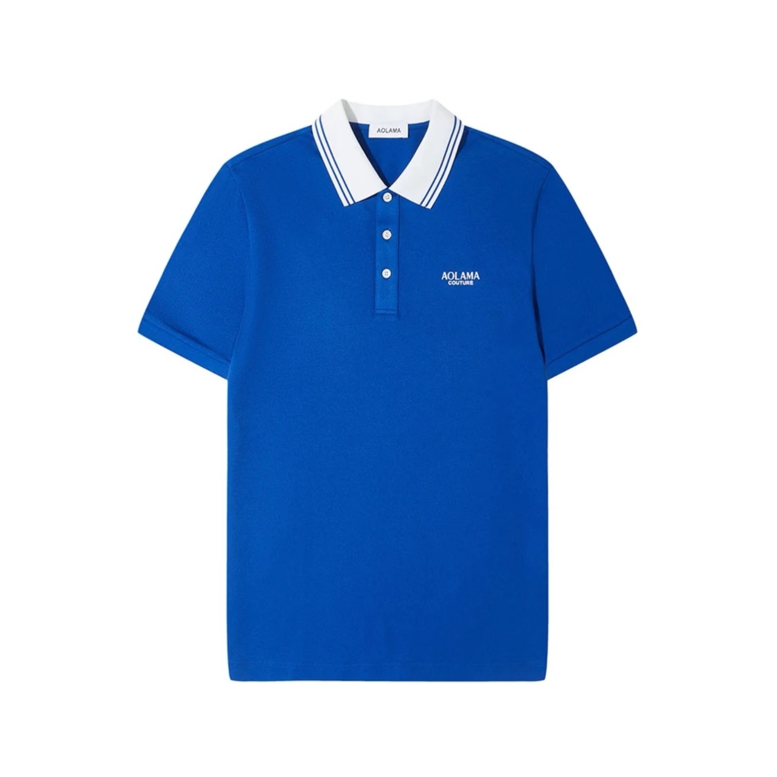 26春夏新款AOLAMA奥拉玛男士轻奢翻领T恤短袖polo衫正品883352236