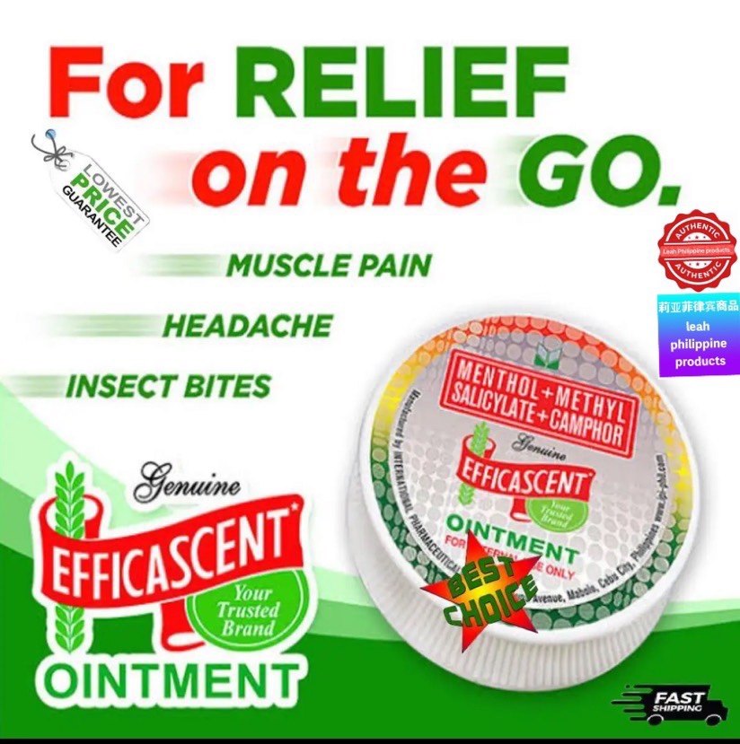 Availab original Philippine product Efficascent Ointment 10g