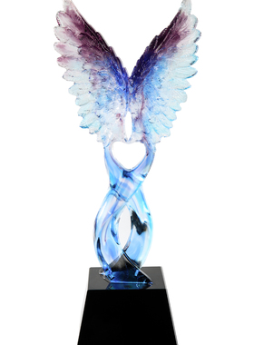 琉璃奖杯定制创意刻字