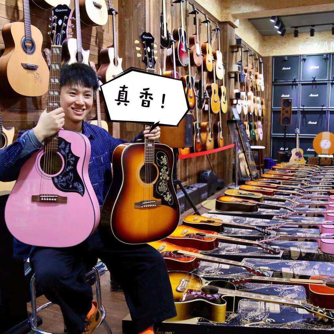 Epiphone易普锋Hummingbird蜂鸟/鸽子面单全单41寸电箱民谣木吉他