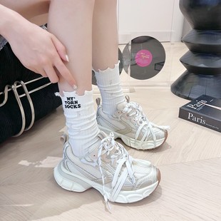 风款 潮流女ins袜子棉袜破洞 袜子女刺绣洞洞时尚 袜子中筒街头韩版