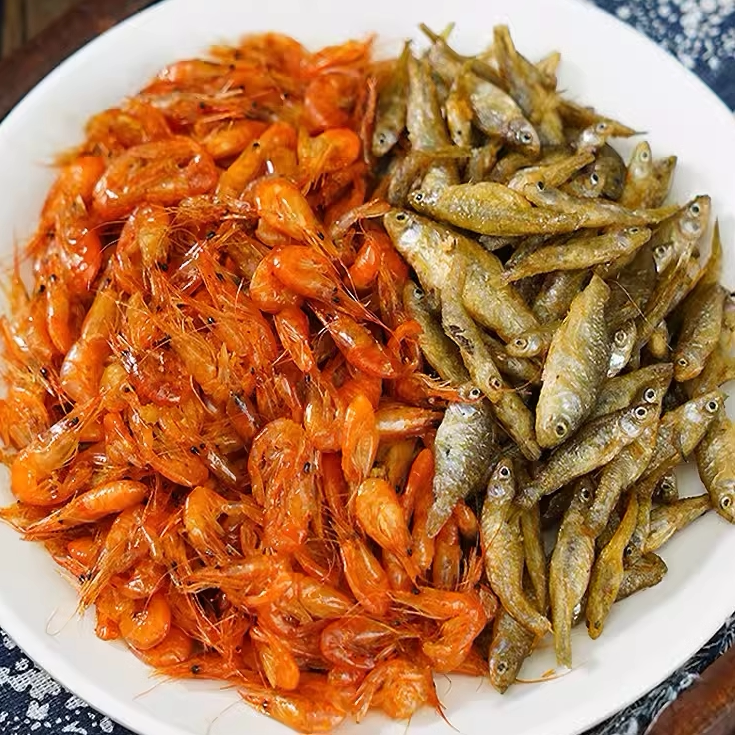 小鱼小虾小鱼仔小河虾干冷冻海鲜半成品预制菜小炒酒店特色食材