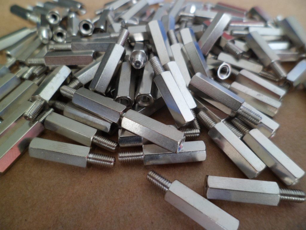 不锈钢单头六角螺柱m3m4螺纹单通m3x6 6/8/10/12/15支撑隔离柱