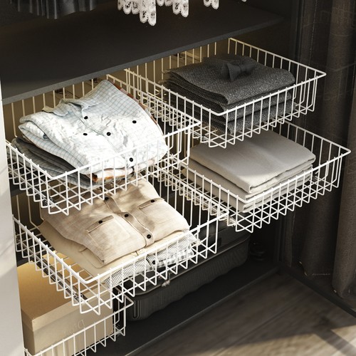 抽拉滑轨衣柜拉篮侧装底装免打孔