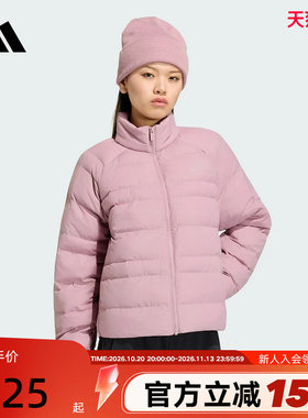 adidas阿迪达斯女子排骨服立领防风修身户外保暖棉服外套 KS5302