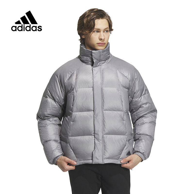 Adidas阿迪达斯男子冬季新款立领羽绒服短款保暖运动羽绒服IL8928