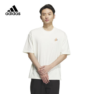 adidas阿迪达斯春季男子CNY运动训练休闲圆领短袖T恤JE6106