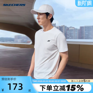 圆领T恤衫 运动短袖 P226M020 休闲时尚 Skechers斯凯奇2026夏男士