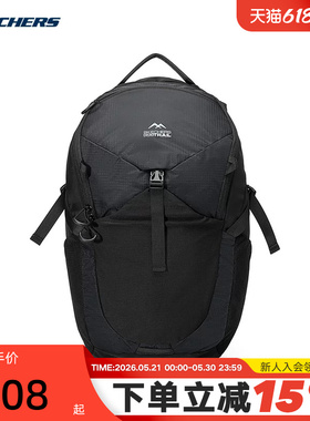 Skechers斯凯奇男女背包休闲旅行包学生书包双肩包 P425U095/00L0