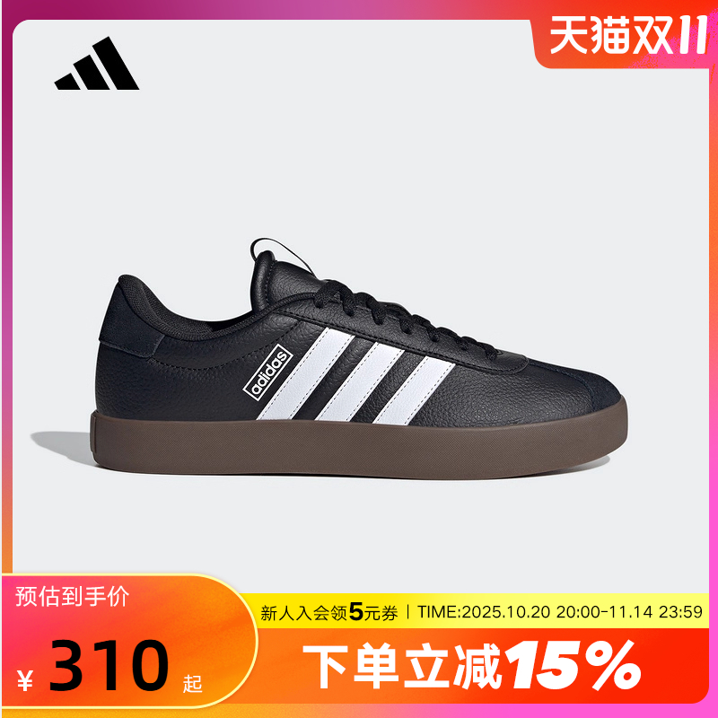 adidas阿迪达斯T头鞋德训板鞋2025秋男VL COURT 3.0休闲鞋 ID6286