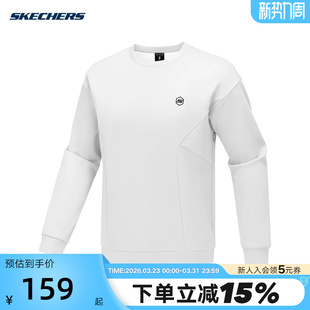 0019 P425M093 Skechers斯凯奇男子秋冬季 保暖卫衣针织圆领套头衫