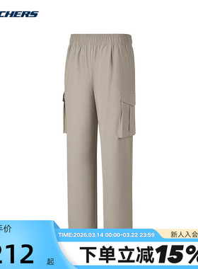 Skechers斯凯奇夏季男裤山野户外休闲运动风梭织长P325M008/02CC