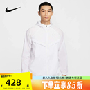 100 NIKE耐克男子跑步夹克皮肤衣运动服梭织连帽防泼水外套HV4549
