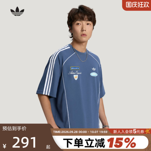 adidas阿迪达斯三叶草赛车风半袖男RAC ICON宽松短袖T恤 LD6503
